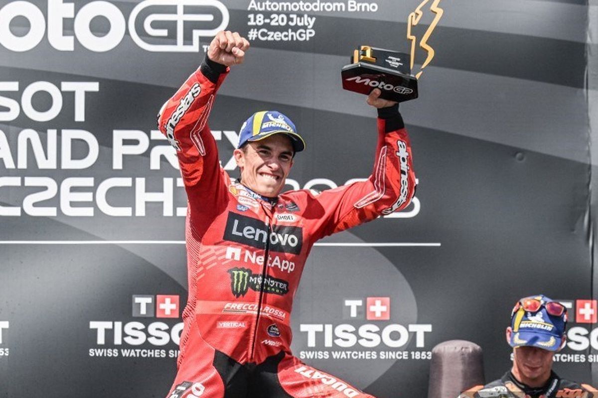 Marc Marquez Menggila di MotoGP Ceko 2025: Dominasi Absolut, Tutup Paruh Musim dengan Rekor Gemilang